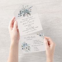 Winter Blau Floral