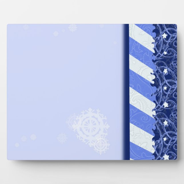 Winter-Blau Fotoplatte (Vorderseite)