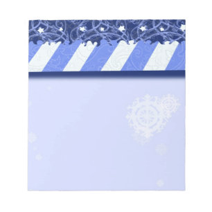 Winter-Blau Notizblock