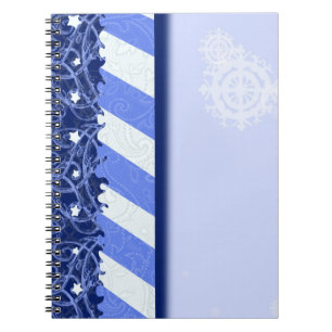 Winter-Blau Notizblock