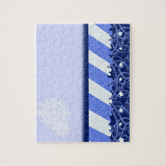 Winter-Blau Puzzle
