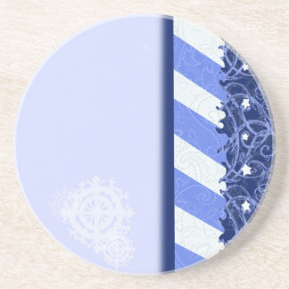 Winter-Blau Sandstein Untersetzer