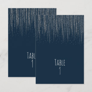 Winter Blau & Silber Funkelnde Eislichter Tisch Einladung