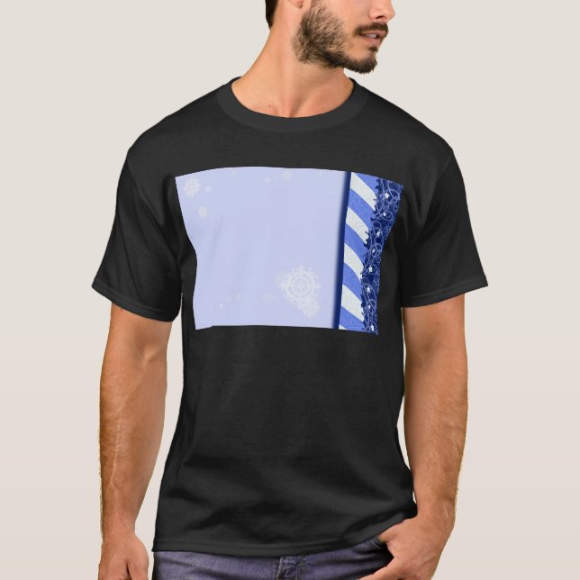 Winter-Blau T-Shirt (Vorderseite)