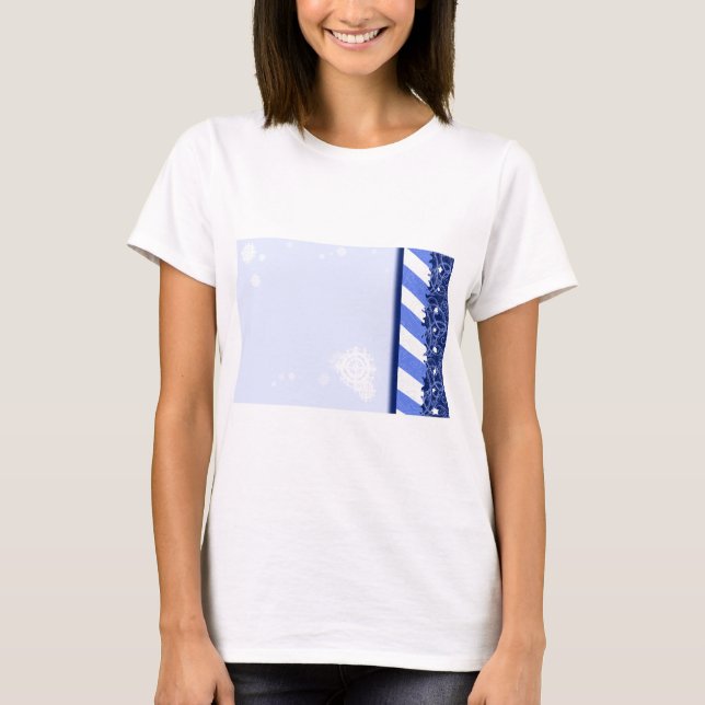 Winter-Blau T-Shirt (Vorderseite)