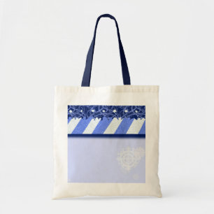 Winter-Blau Tragetasche