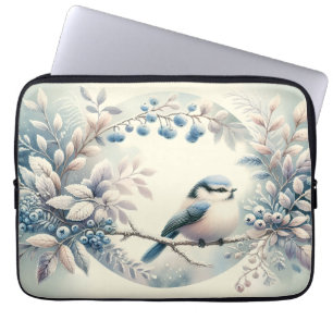 Winter Blaubeeren-Kranz Laptopschutzhülle