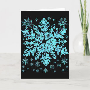 Winter Blaue Schneeflocke Weihnachten Xmas Kostüme Karte