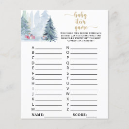 Winter blauer Wald \ Baby Item Game