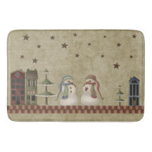 Winter Blessings Folkart Schneemann-Paar