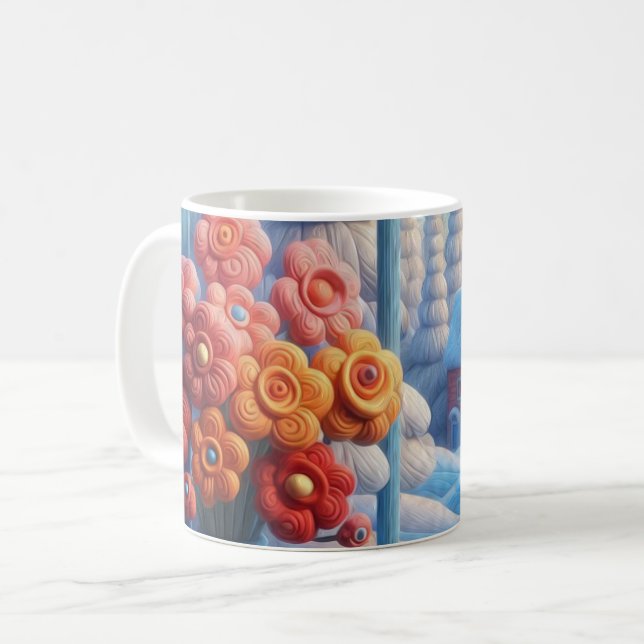 Winter Bloom Window Kaffeetasse (Vorderseite Links)