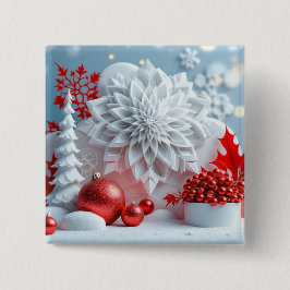 Winter Blossom Composition Button
