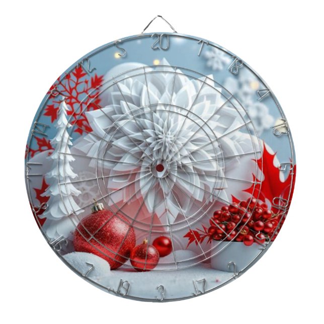 Winter Blossom Composition Dartscheibe (vorne)