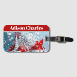 Winter Blossom Composition Gepäckanhänger