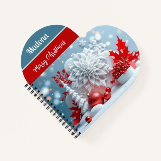 Winter Blossom Composition Notizbuch (Vorderseite)