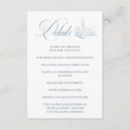 Winter Blue Enclosure Card Details Begleitkarte