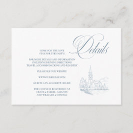 Winter Blue Enclosure Card Details Begleitkarte