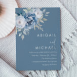Winter Blue Florals Hochzeitseinladung Einladung<br><div class="desc">Winter Dusty Blue Florals Hochzeitsfeier Alle Jahreszeiten auch Sommermonate Hochzeit im Herbst Einladung - Auch als digitaler Download verfügbar Siehe Matching Kollektion in Nest und Nest Store Vielen Dank</div>