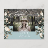 Winter Blue Folies Lights & White Floral Foto im W