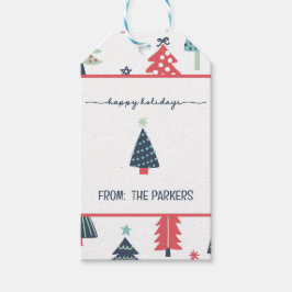 Winter Blue Holiday Geschenketiketten Geschenkanhänger