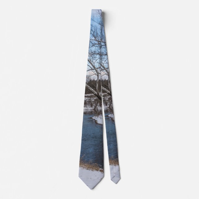 Winter Blue James River Neck Tie Krawatte (Vorderseite)