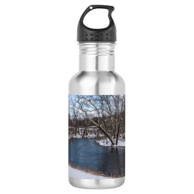 Winter Blue James River Stainless Steel Water Bott Edelstahlflasche (Vorderseite)