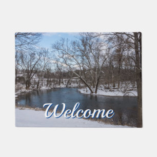 Winter Blue James River Welcome Doormat Fußmatte