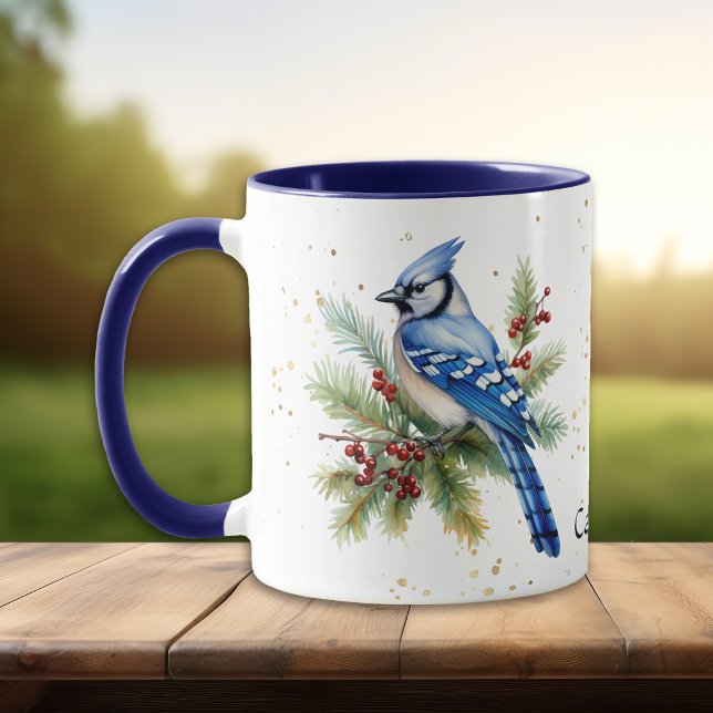 Winter Blue Jay Nature Tasse (Von Creator hochgeladen)