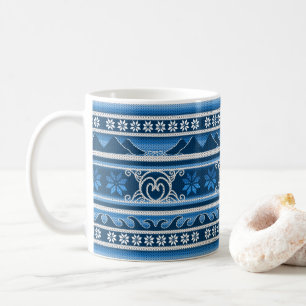 Winter Blue Nordic Design Tasse
