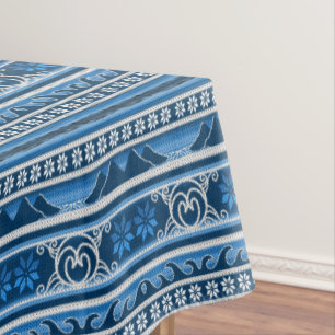 Winter Blue Nordic Design Tischdecke