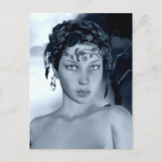 Winter Blue Postcard Postkarte