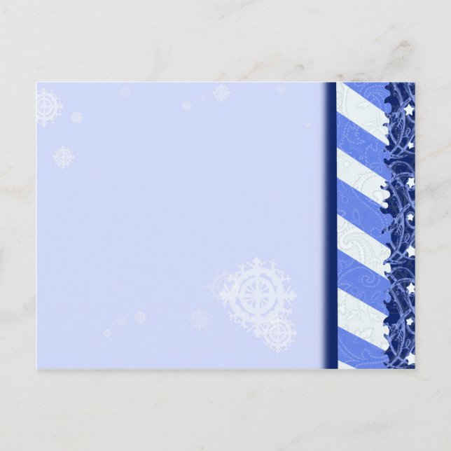 Winter Blue Postkarte (Vorderseite)