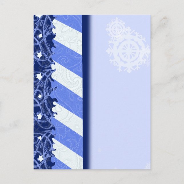 Winter Blue Postkarte (Vorderseite)