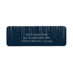 Winter Blue & Silver Sparkling Ice Lights Wedding