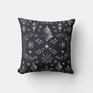 Winter Blue Throw Kissen