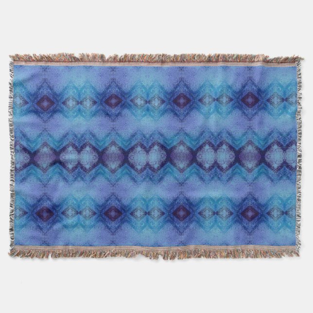 winter blue tone Throw Blanket Decke (Vorderseite)
