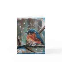 Winter Bluebird Art