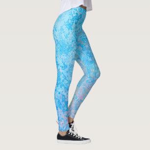 Winter Blues Bright Pastel Abstrakt Leggings