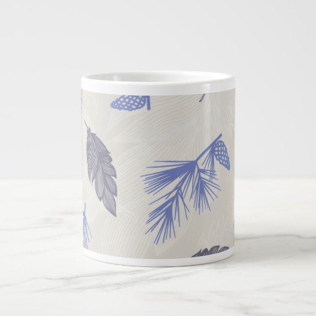 Winter Blues Jumbo-Tasse (Vorderseite)
