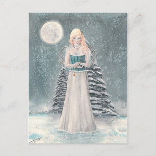 Winter Blues Postcard Postkarte