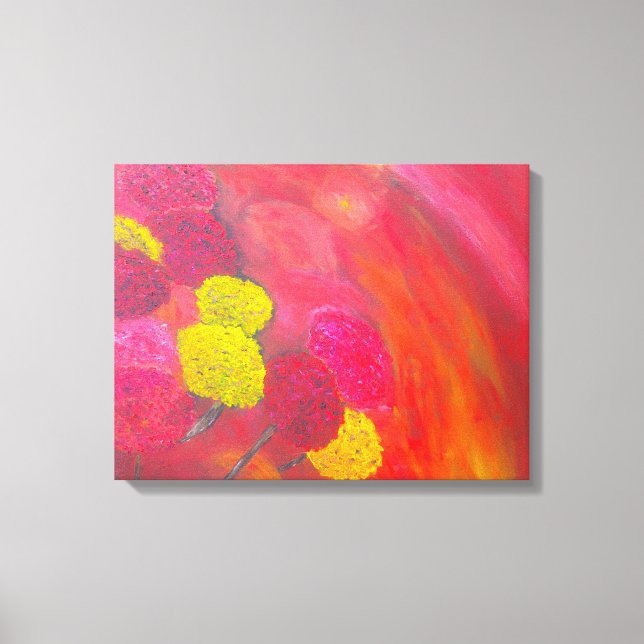Winter Blume 16x20 gewickelte Leinwand (Vorderseite)