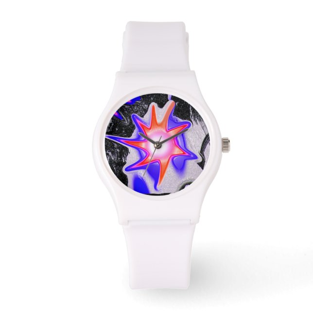 Winter-Blume Armbanduhr (Vorderseite)