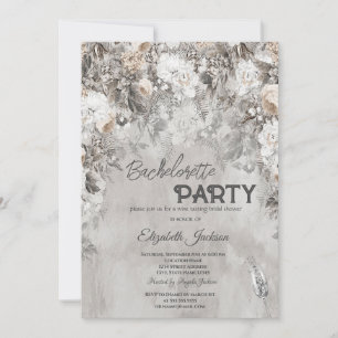 Winter Blume Wonderland Bachelorette Einladung