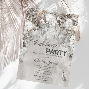 Winter Blume Wonderland Bachelorette Einladung