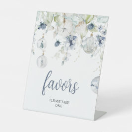 Winter-Blumen Geschenke Sockelschild