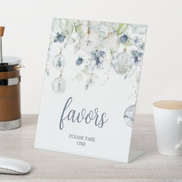 Winter-Blumen Geschenke Sockelschild