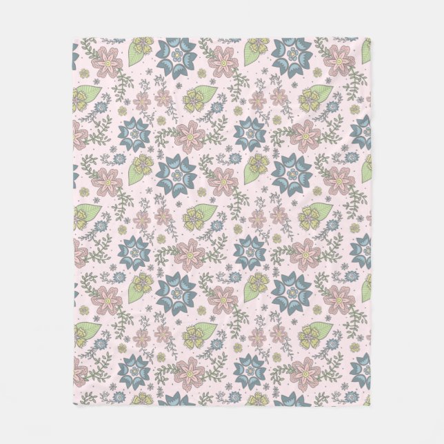 Winter-Blumen in der rosa Decke (Vorderseite)