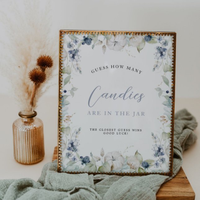 Winter-Blumenrahmen schätzen wie viele Brautpartys Poster (Von Creator hochgeladen)