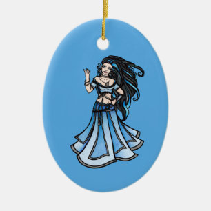 Winter Bly Dancer Goddess Keramik Ornament