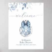 Winter-Bogen-Schneeflocken-Ornament Baby-Shower-Wi